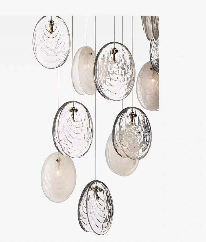 Artistic Glass Cluster Chandelier