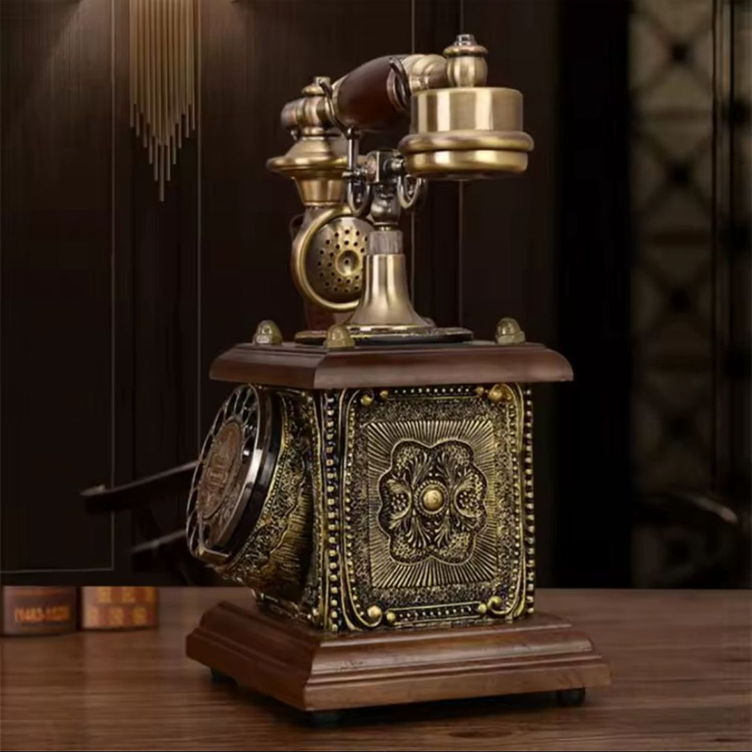 Retro Rotary Telephone Decor