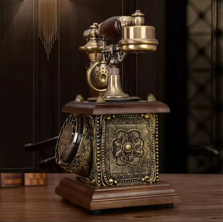 Retro Rotary Telephone Decor