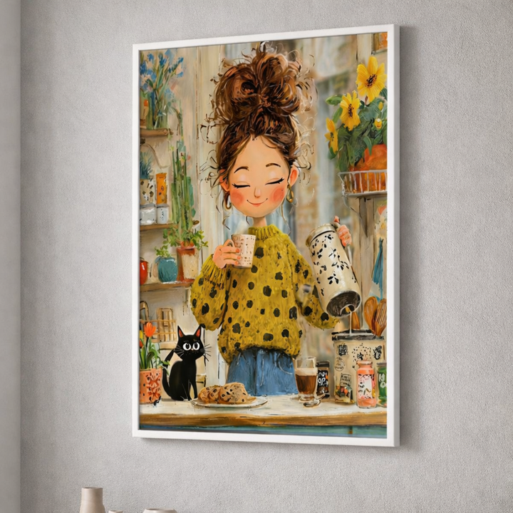 Cozy Morning Coffee Canvas Art