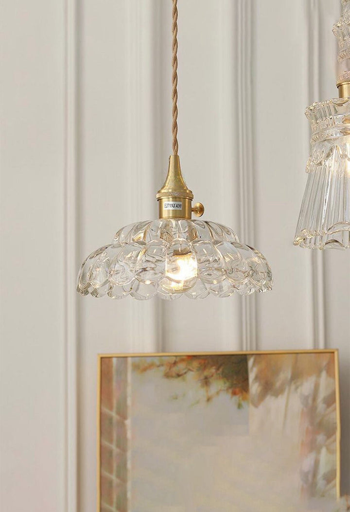 Vintage Glass Pendant Light