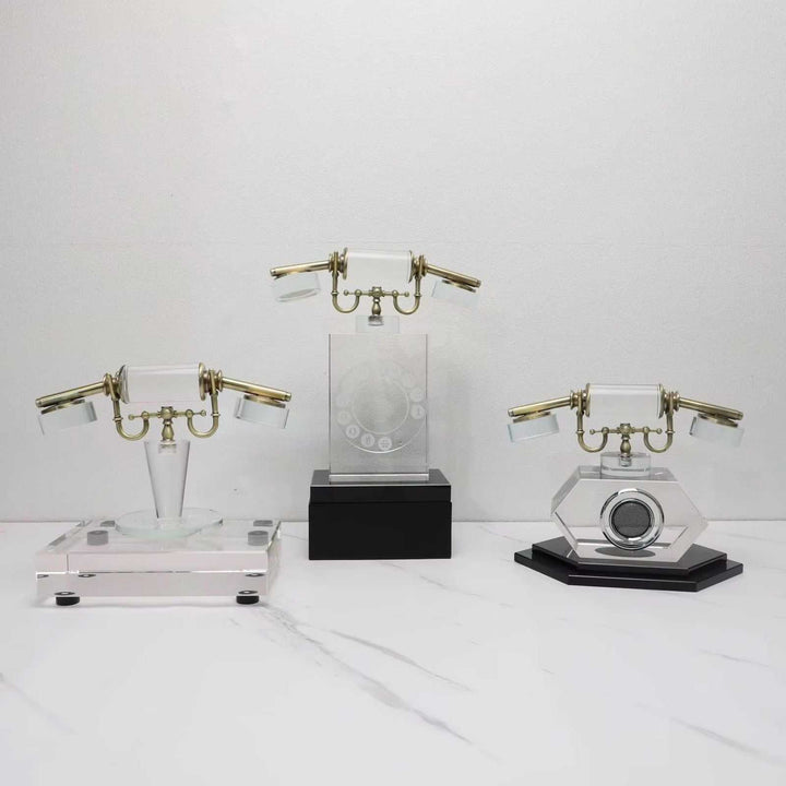 Vintage Crystal Telephone Decor