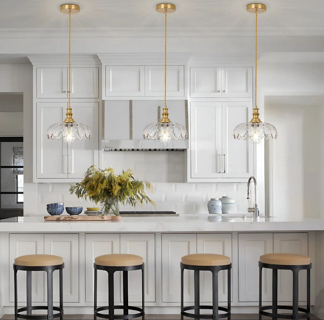 Vintage Glass Pendant Light