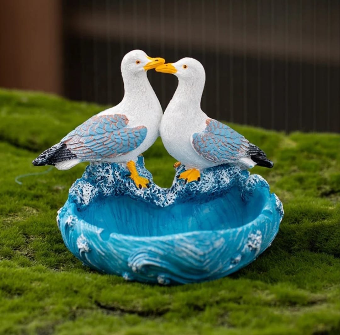 Seagull Couple Decorative Figurine