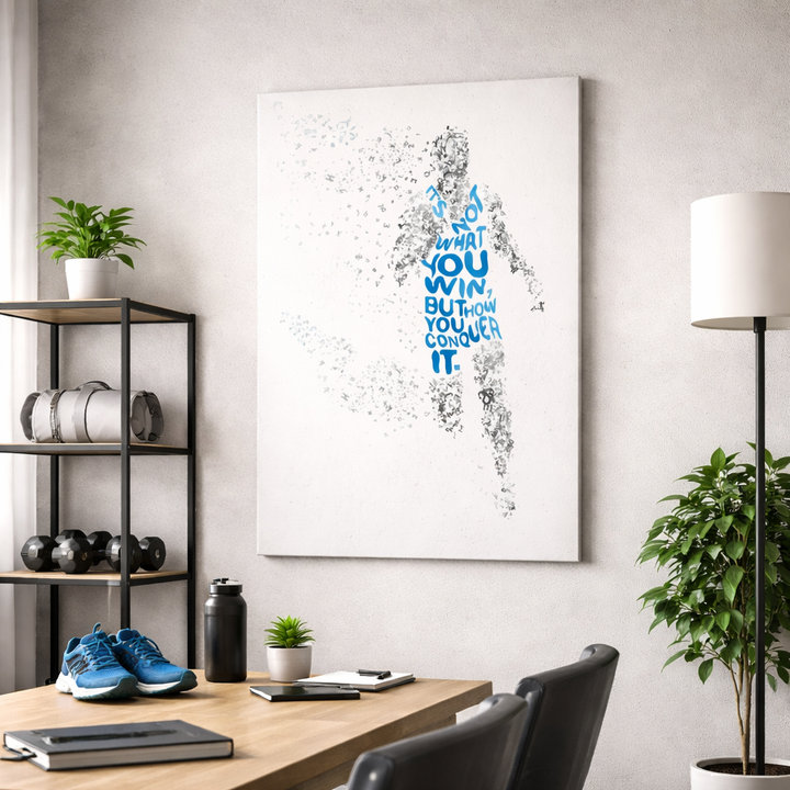 You Win Fitness Motivational Canvas