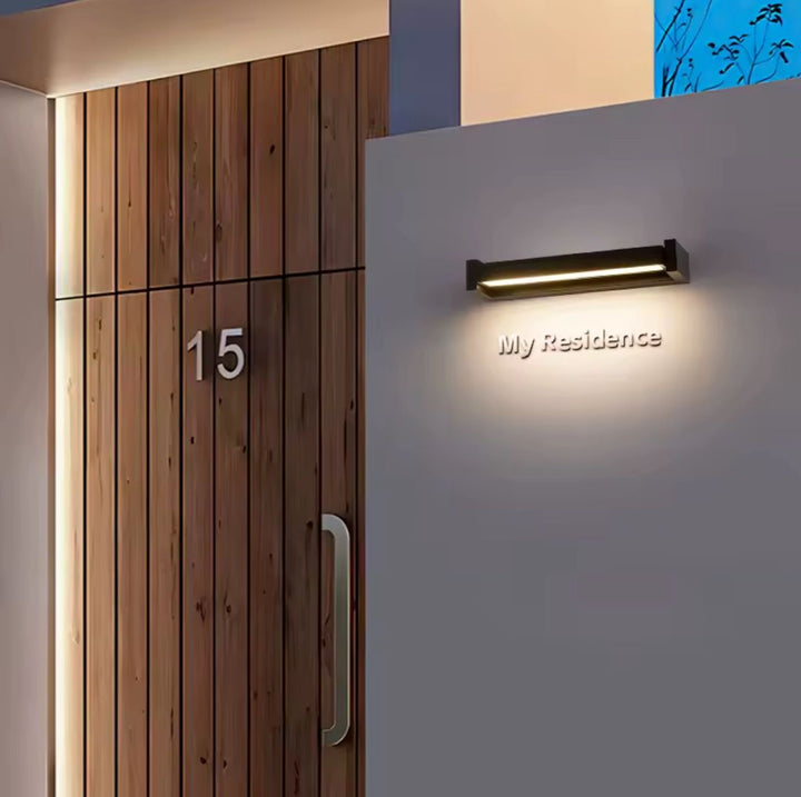 Modern Linear Outdoor Wall Light