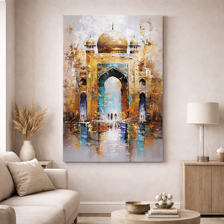 Golden Mosque Canvas