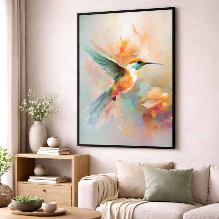 Vivid Hummingbird Canvas