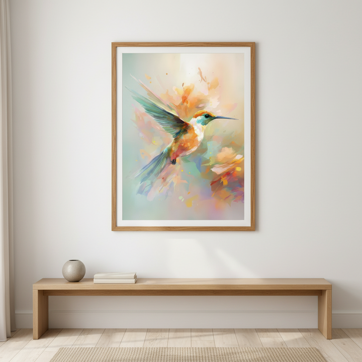 Vivid Hummingbird Canvas