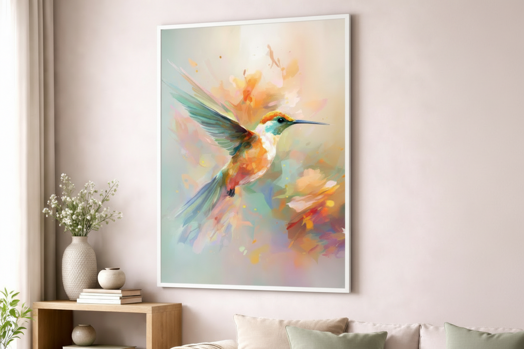 Vivid Hummingbird Canvas