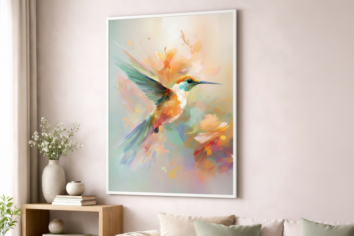 Vivid Hummingbird Canvas