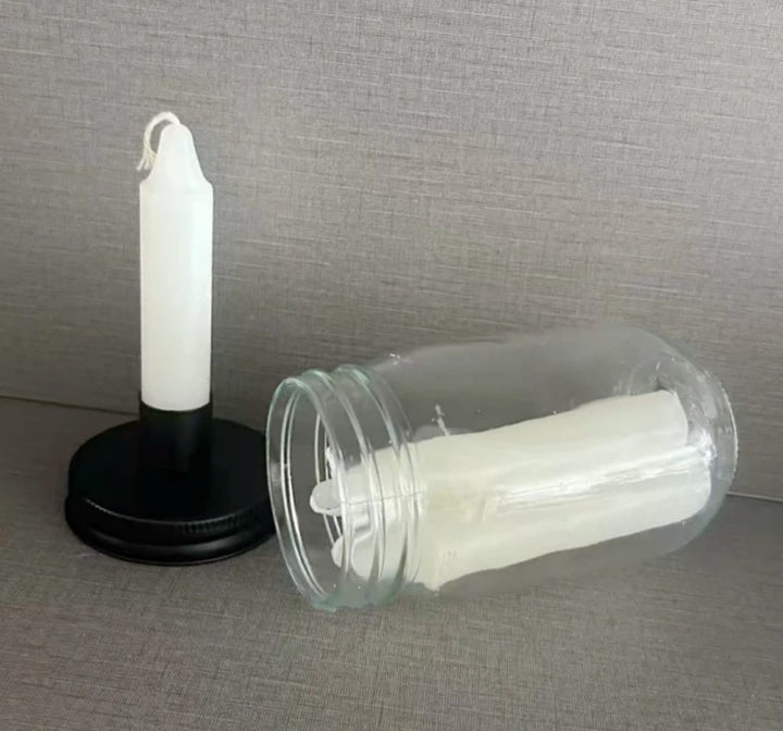 Glass Candle Holder Set