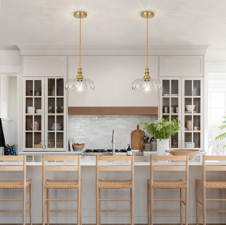 Vintage Glass Pendant Light