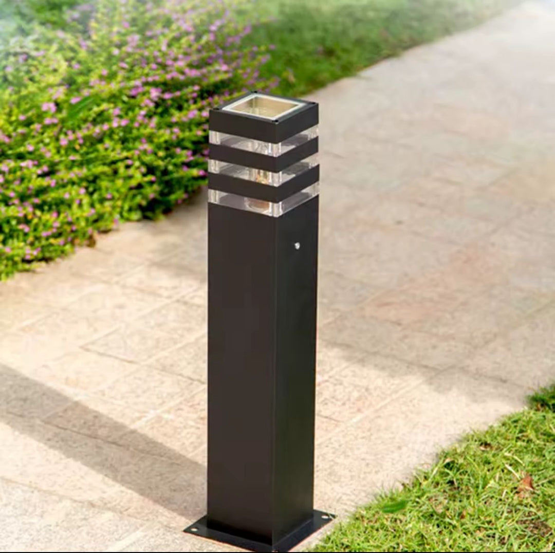 Classic Black Outdoor Bollard Light