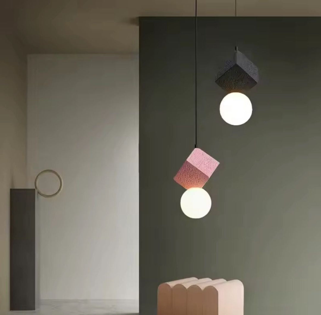 Geometric Globe Pendant Lights