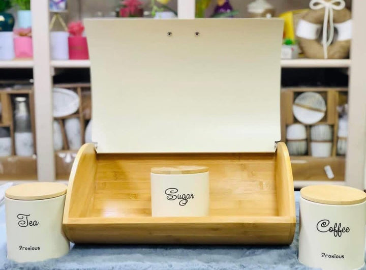 Bread Box & Canister Storage Set