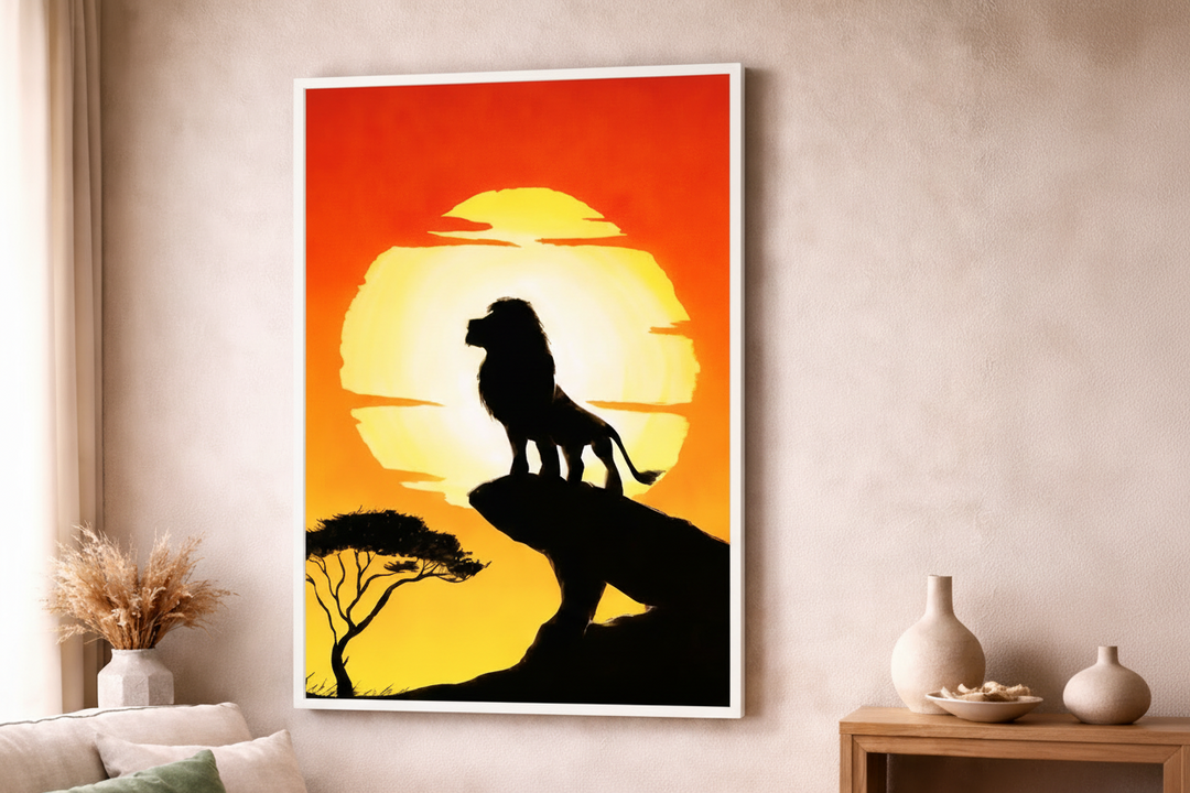 Lion Sunset Canvas