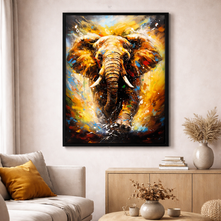 Colorful Elephant Canvas