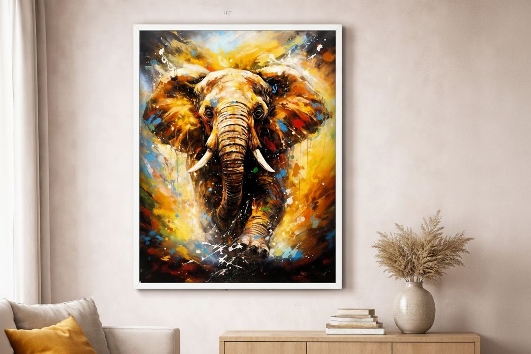 Colorful Elephant Canvas