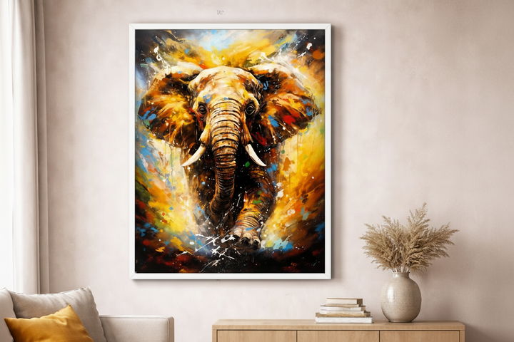 Colorful Elephant Canvas