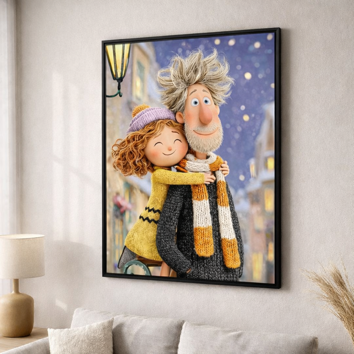 Couple Illustration Canvas
