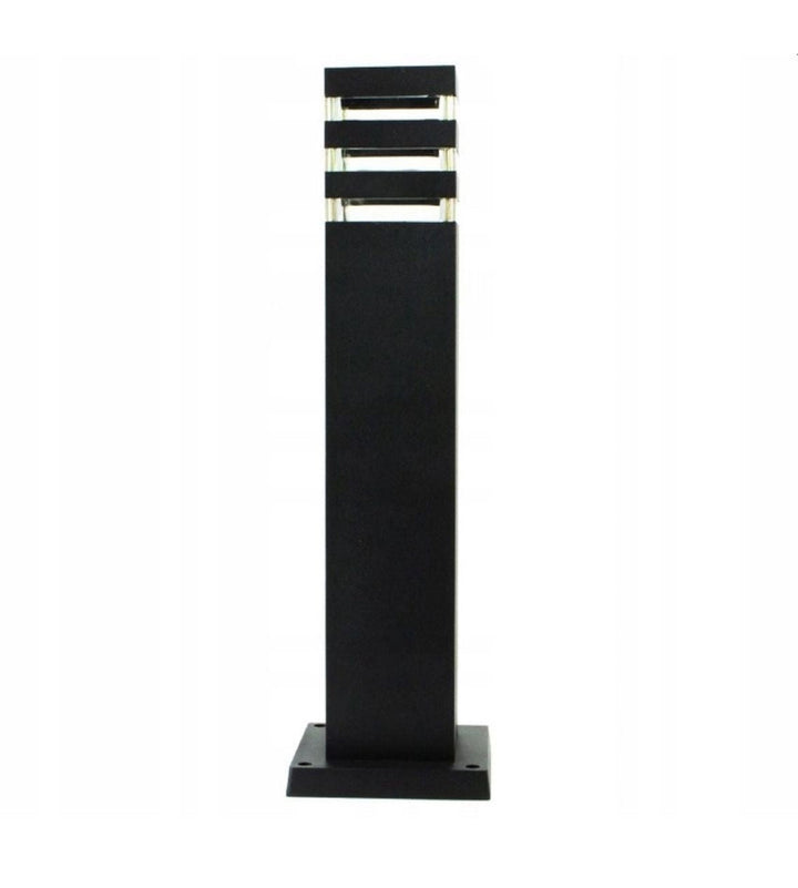 Classic Black Outdoor Bollard Light