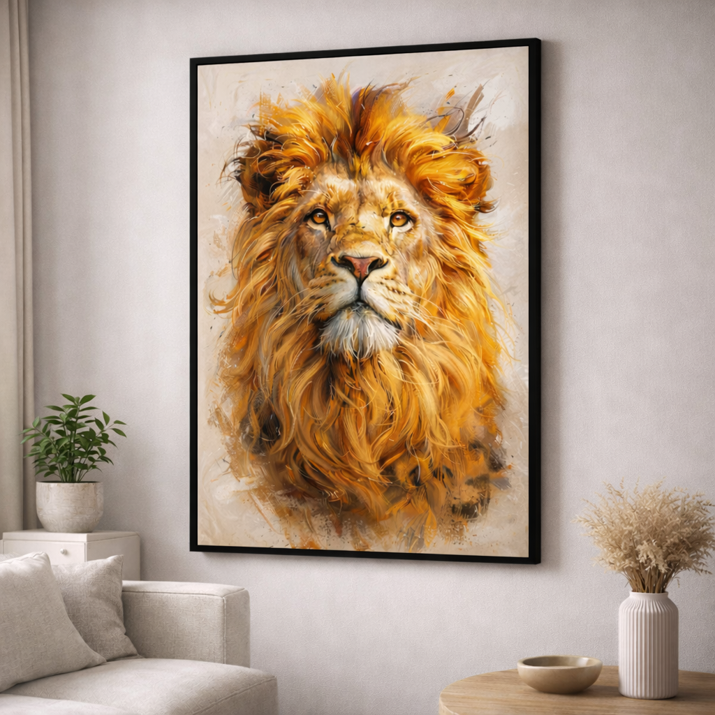 Golden Lion Canvas