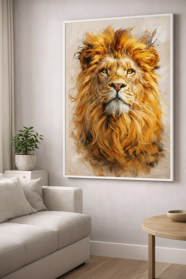 Golden Lion Canvas