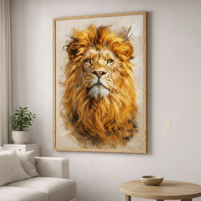 Golden Lion Canvas