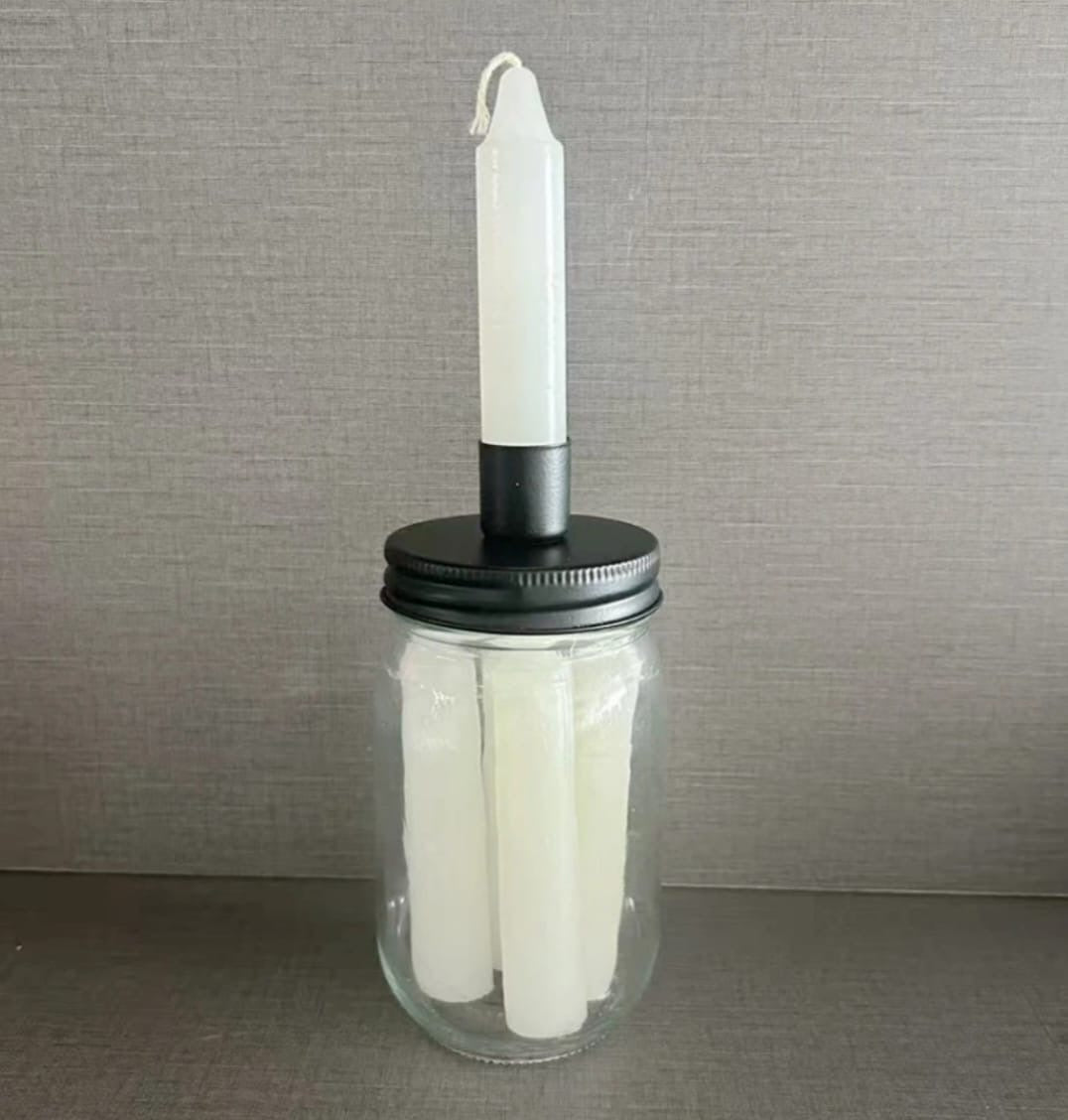 Glass Candle Holder Set