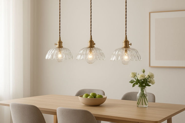 Vintage Glass Pendant Light