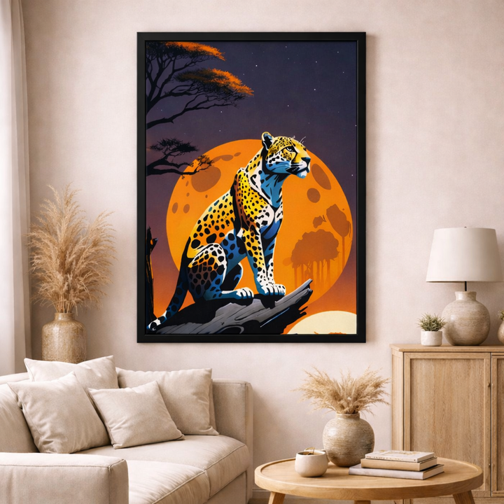 Moon Leopard Canvas