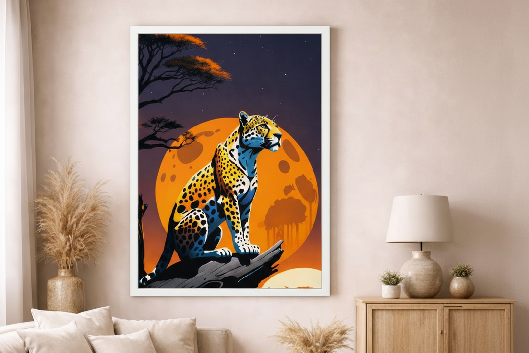 Moon Leopard Canvas