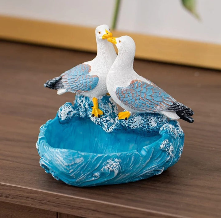 Seagull Couple Decorative Figurine