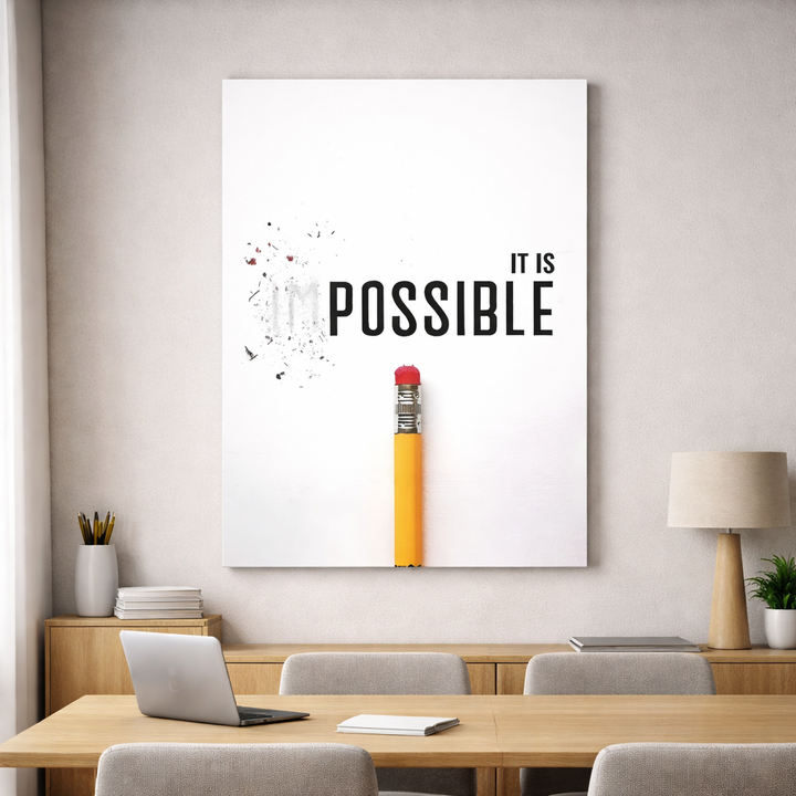 It Is Possible Pencil Canvas