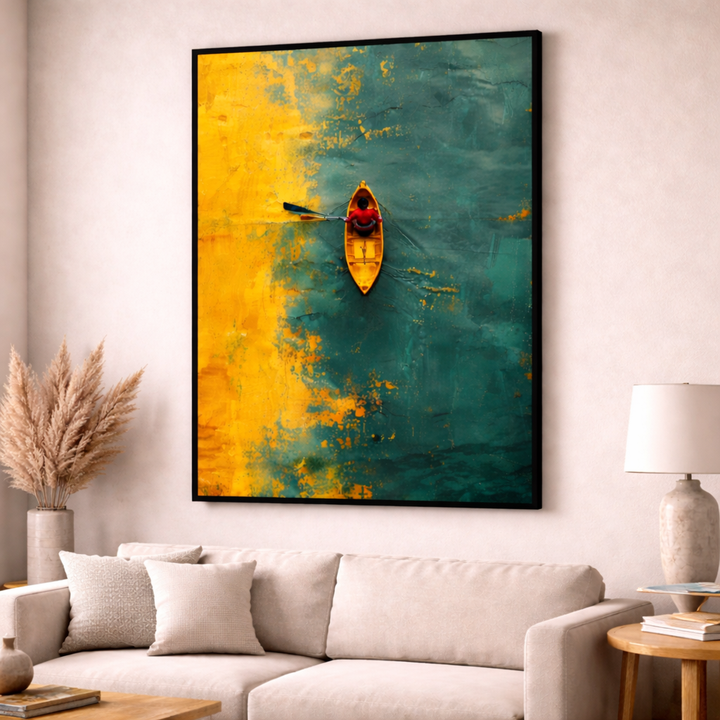 Lonely Kayak Canvas