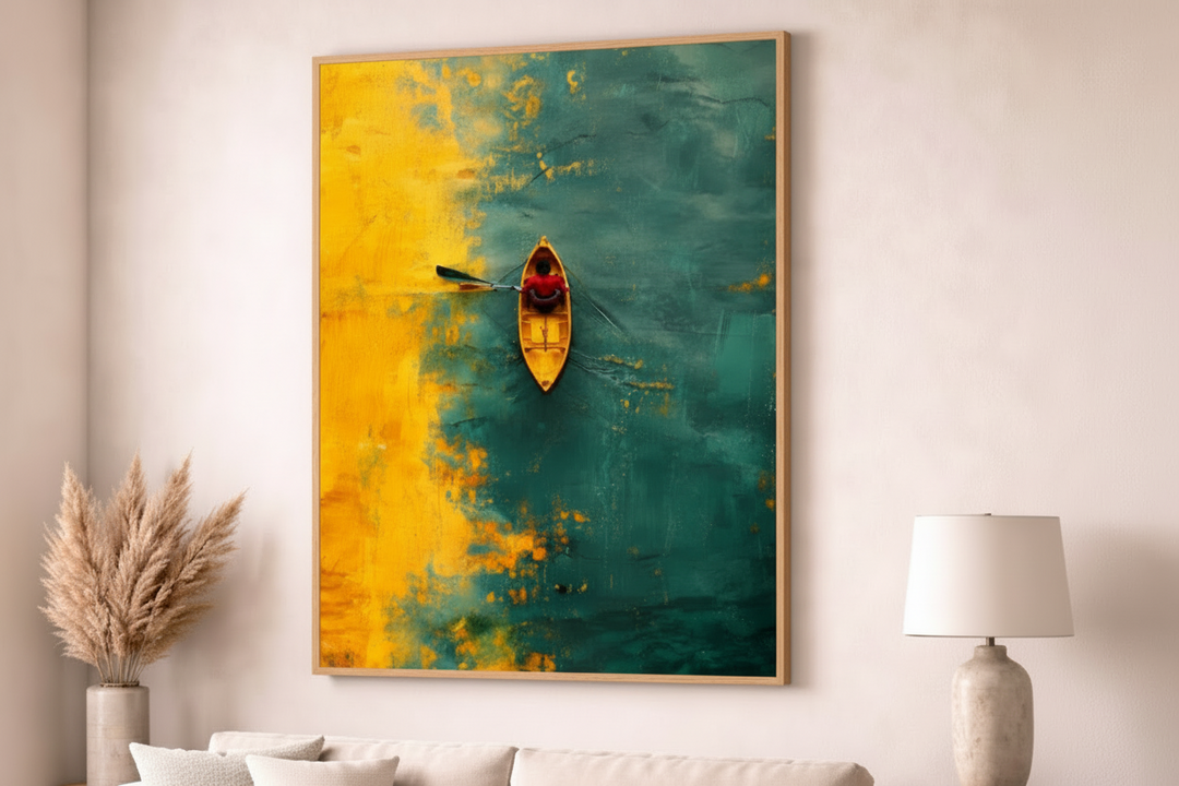 Lonely Kayak Canvas