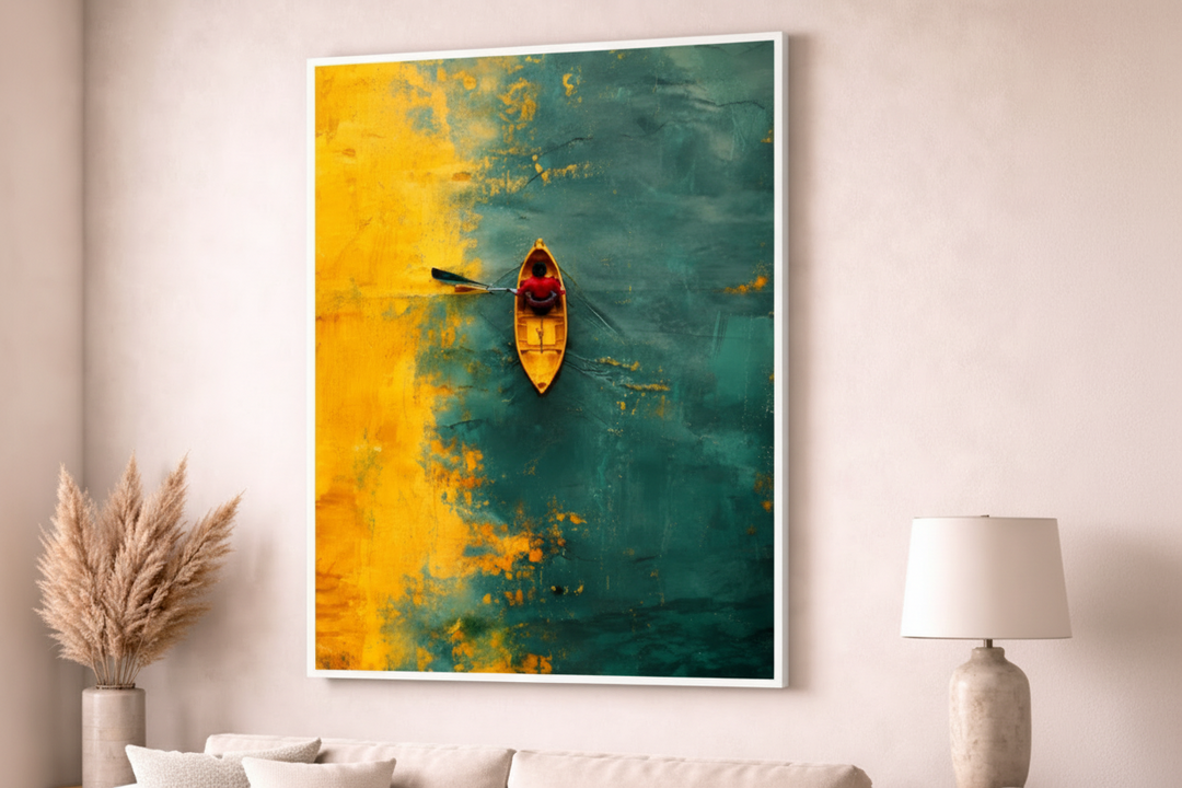 Lonely Kayak Canvas
