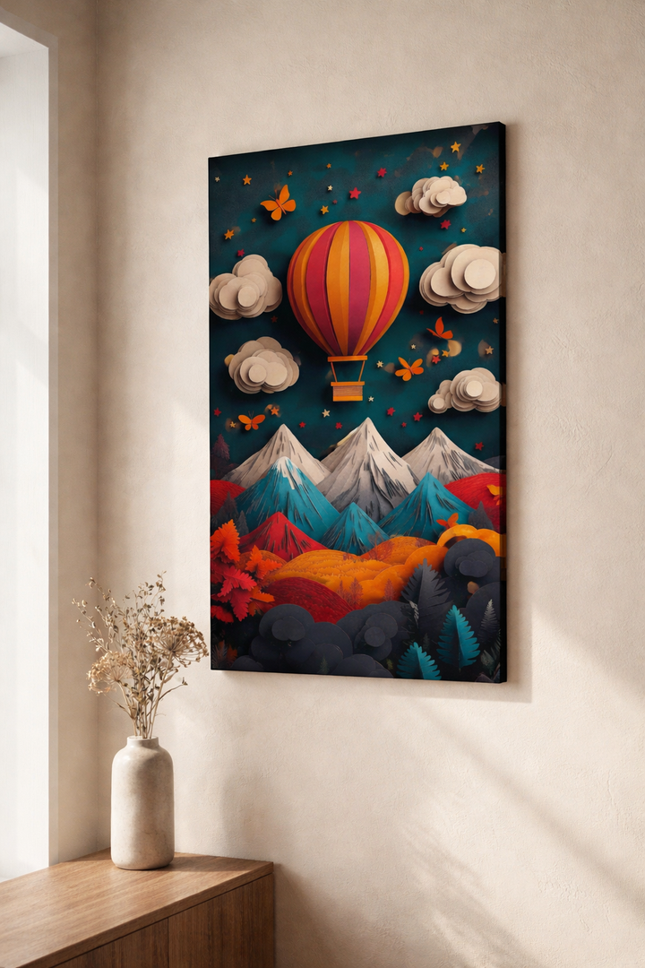 Hot Air Balloon Fantasy Framed Art