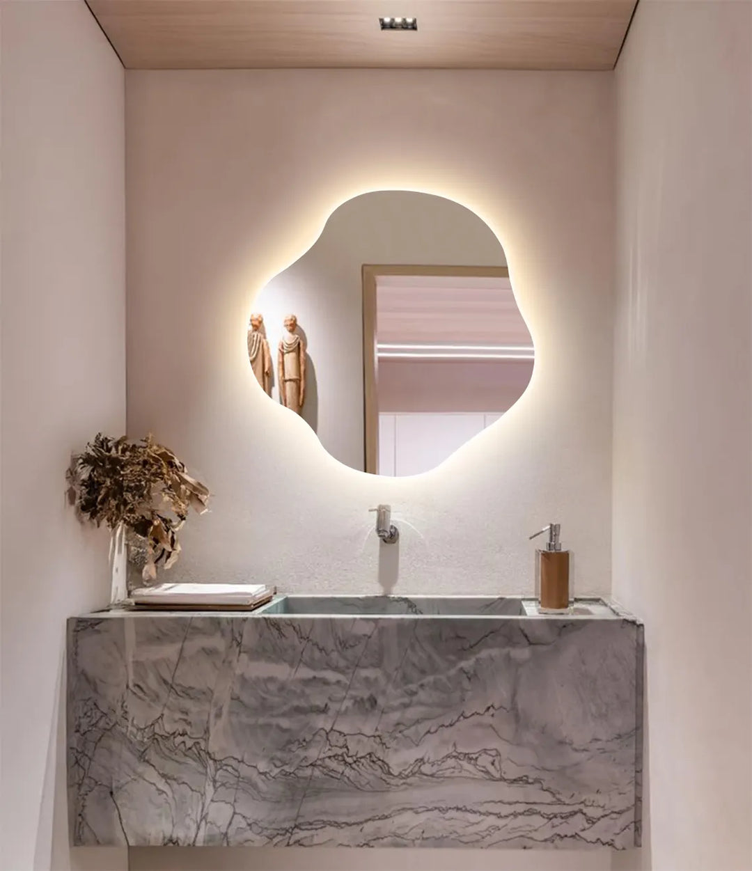Glowform - Organic LED Wall Mirror
