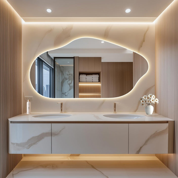 Eclipse - Asymmetrical LED Mirror