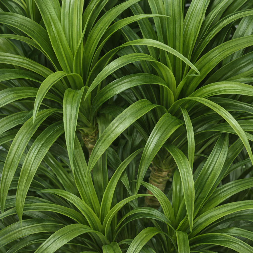 Artificial Multi-Head Dracaena in Speckled Fiberglass Pot – 175 cm — foliage close-up