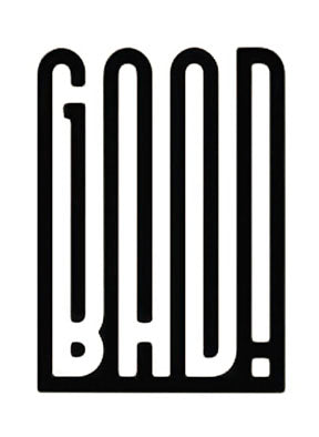 Good Bold Vertical Typography Canvas on premium water-resistant canvas with MDF frame and glass front