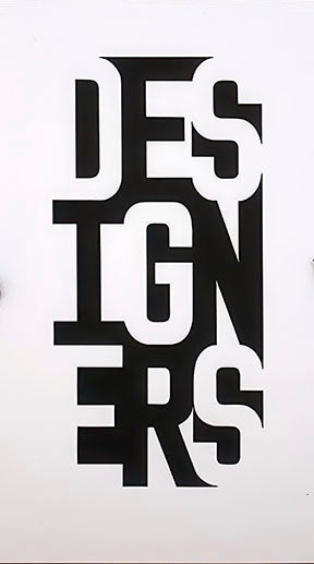 Designers Bold Typography Canvas with MDF frame and glass front, water-resistant premium canvas.