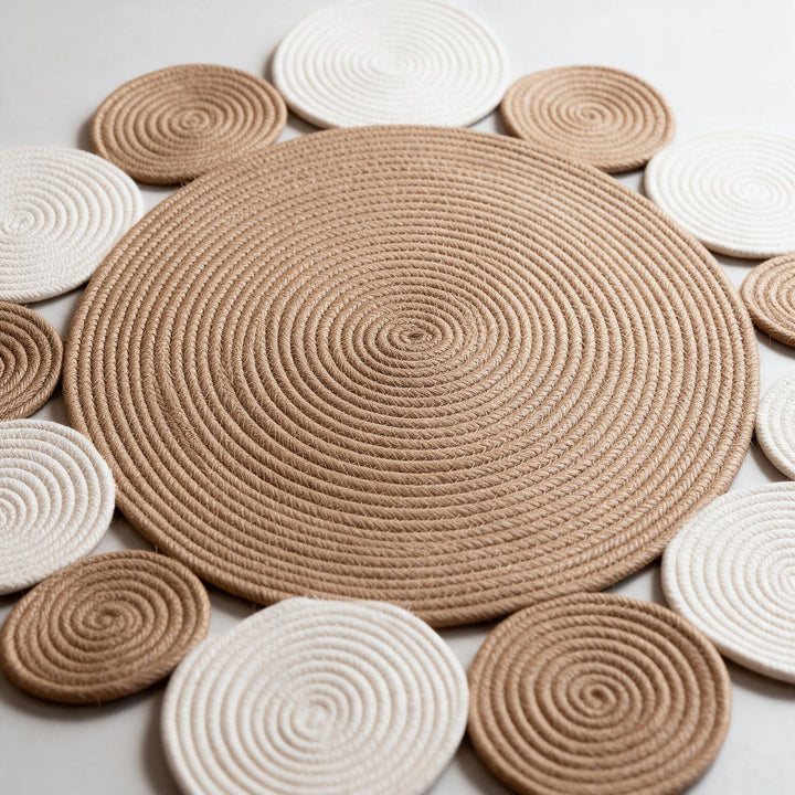 Boho Petal Rug close-up detail