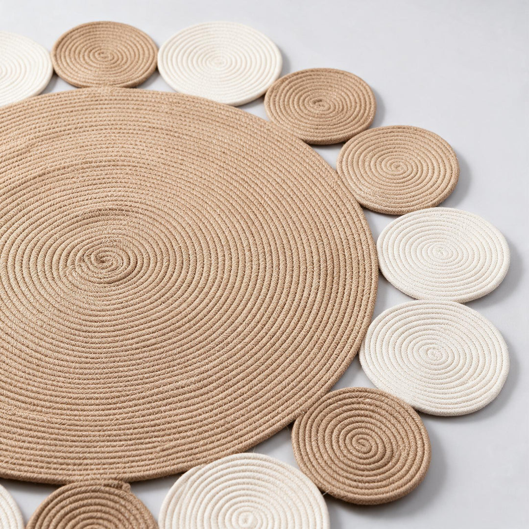 Boho Petal Rug close-up detail