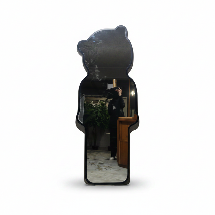 Bear-shaped mirror full product shot on white background
