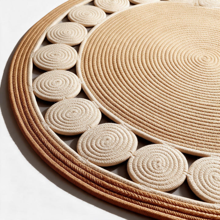 Oasis Circle Rug close-up detail