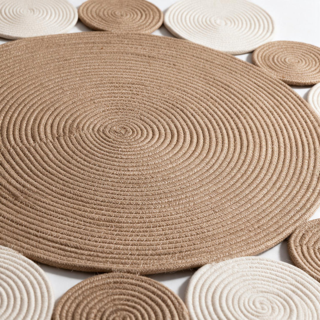 Boho Petal Rug close-up detail