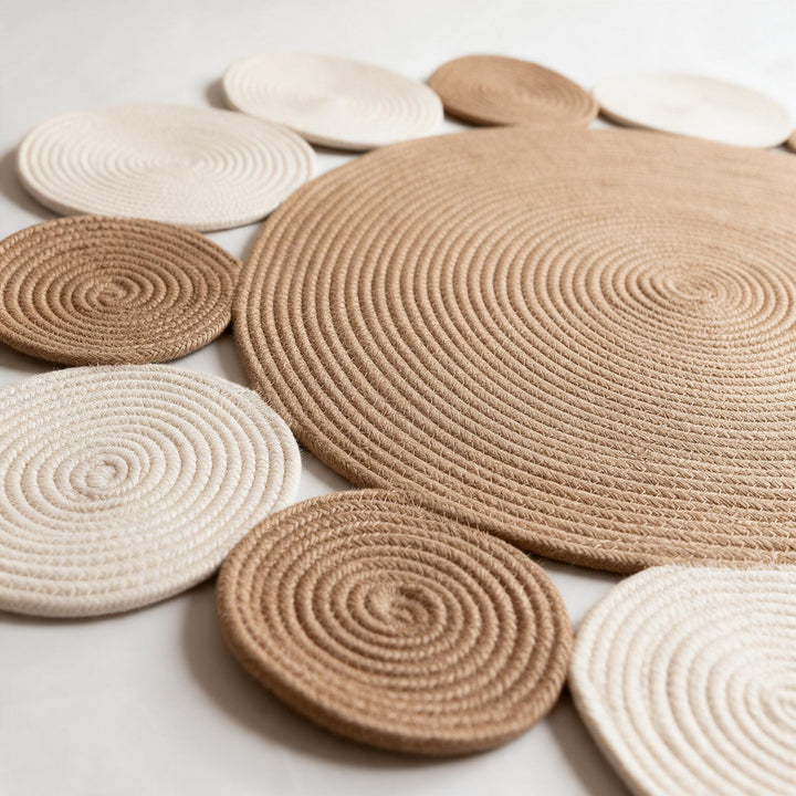 Boho Petal Rug close-up detail